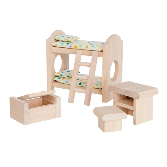 Dolls House Children's Bedroom Furniture - Classic