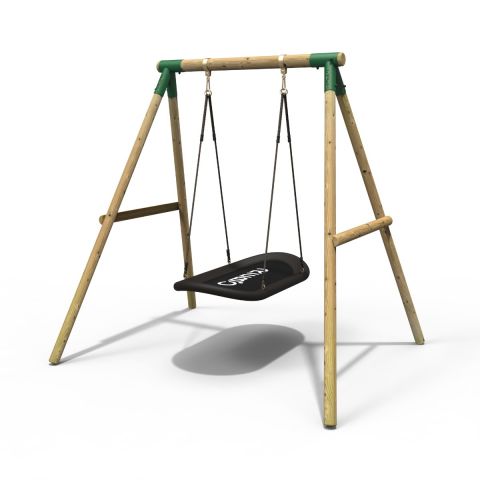 Rebo Boat Swing Seat Garden Swing Set - Single Boat